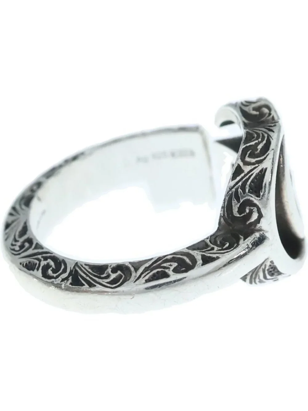 Gucci Arabesque Double G Signature Ring Silver